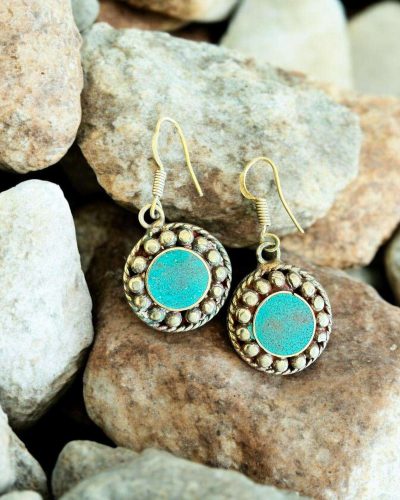 blue sterling sliver earrings