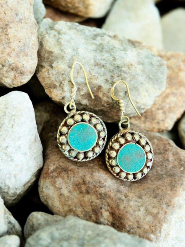 blue sterling sliver earrings