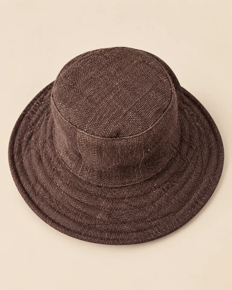 Brown KTM Hemp Safari Hat – Wide Brim - Image 6