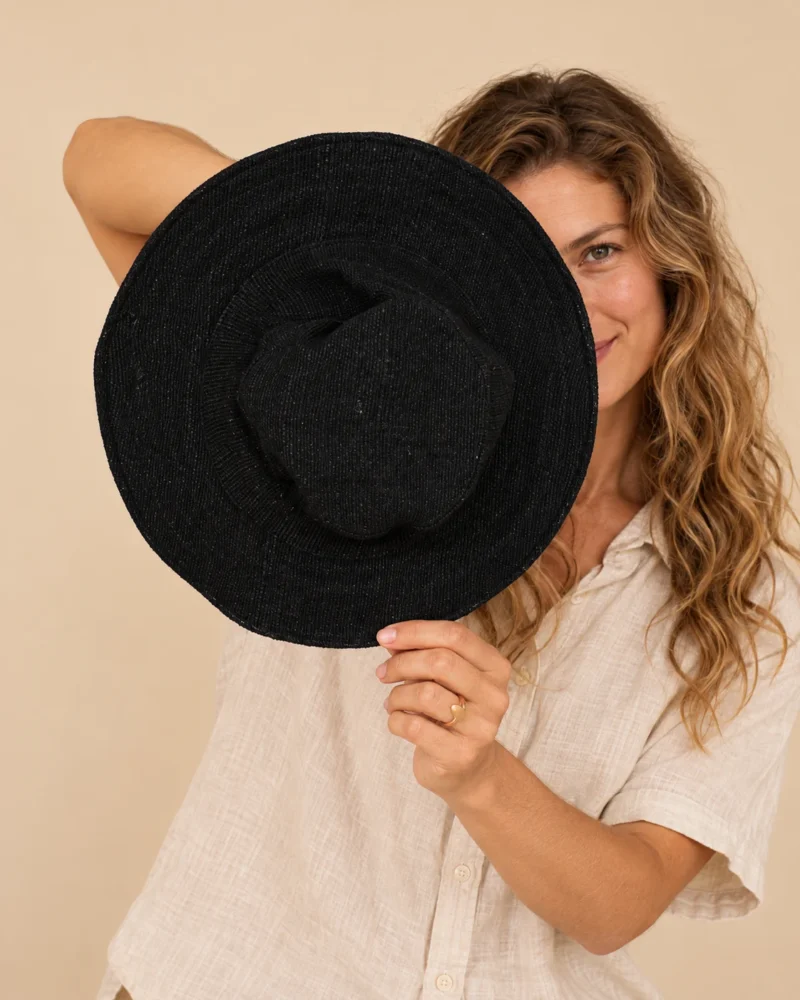Black KTM Hemp Safari Hat – Wide Brim - Image 3