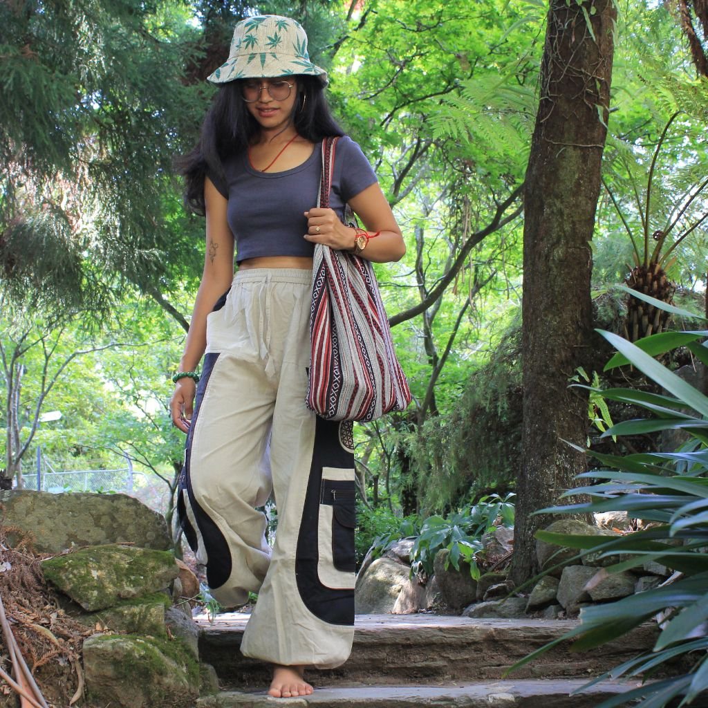 Model wearing a hemp hat