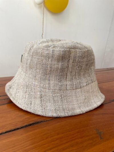 beige ktm hemp bucket hat