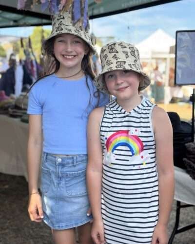 Hemp Bucket Hat Butterfly - Image 2