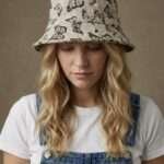 Hemp Bucket Hat Butterfly