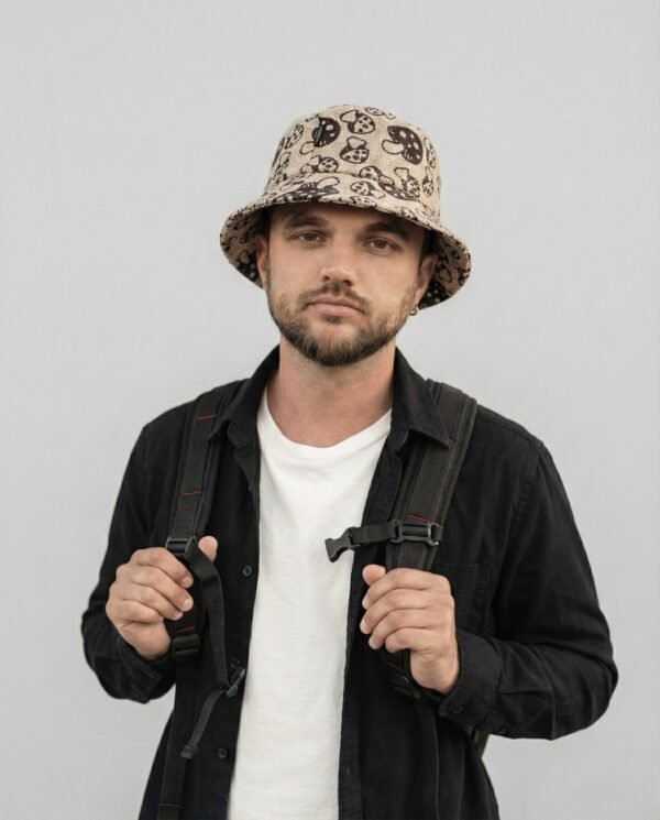 Hemp Bucket Hat Mushroom