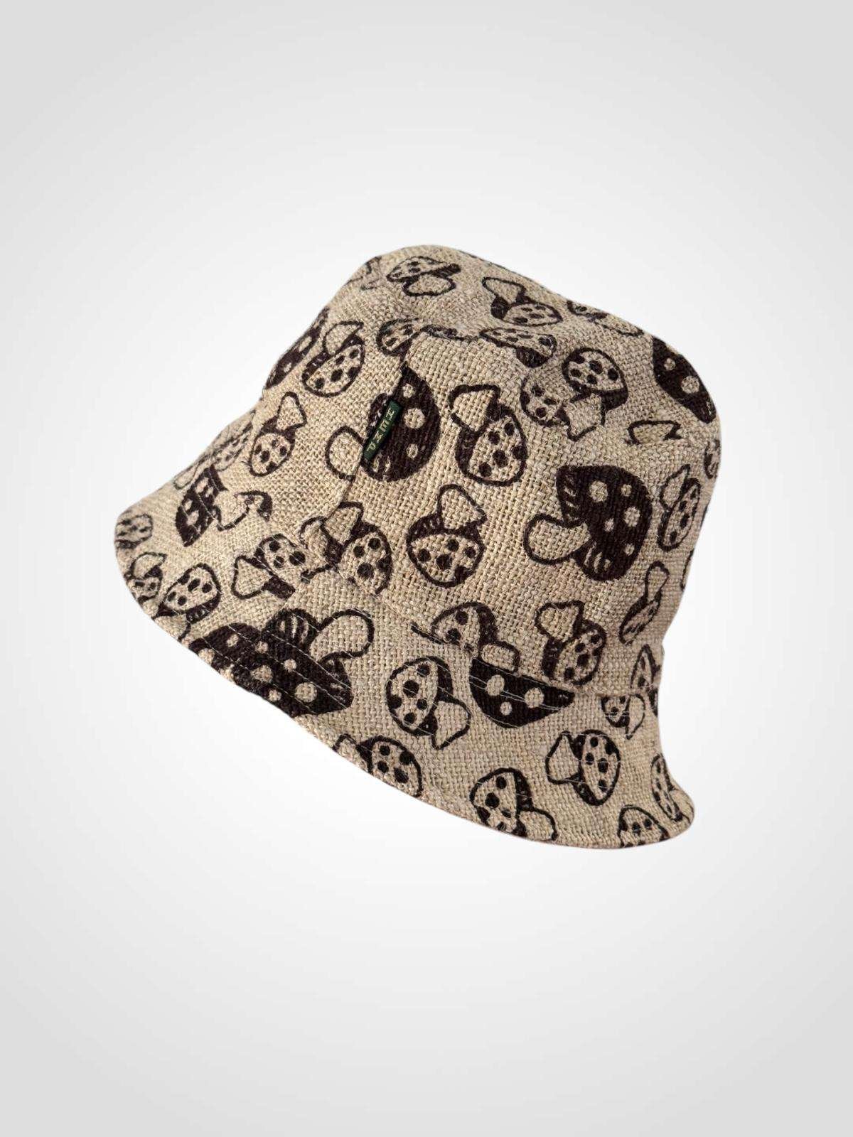 Hemp Bucket Hat Mushroom - Image 3