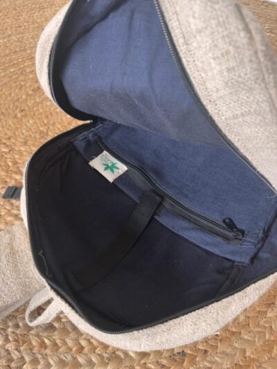 sustainable functional backpack inside