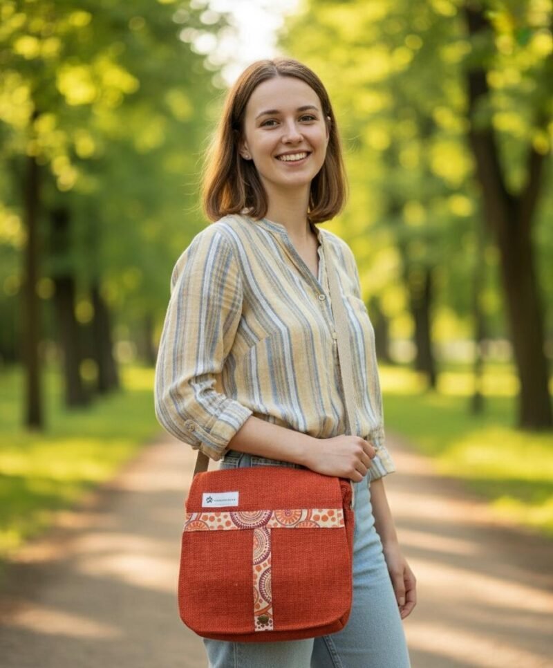 Tribal Harmony Hemp Side Bag - Image 6
