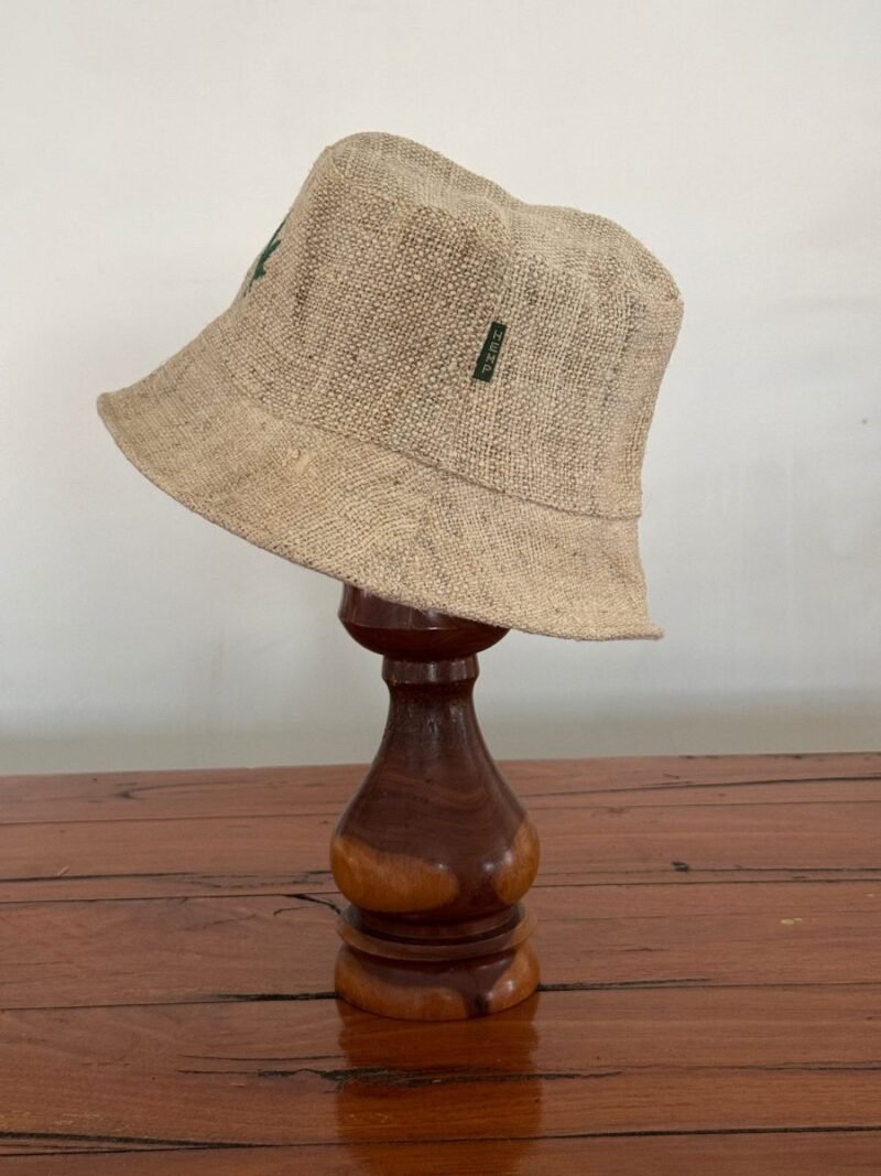beige bucket hat side