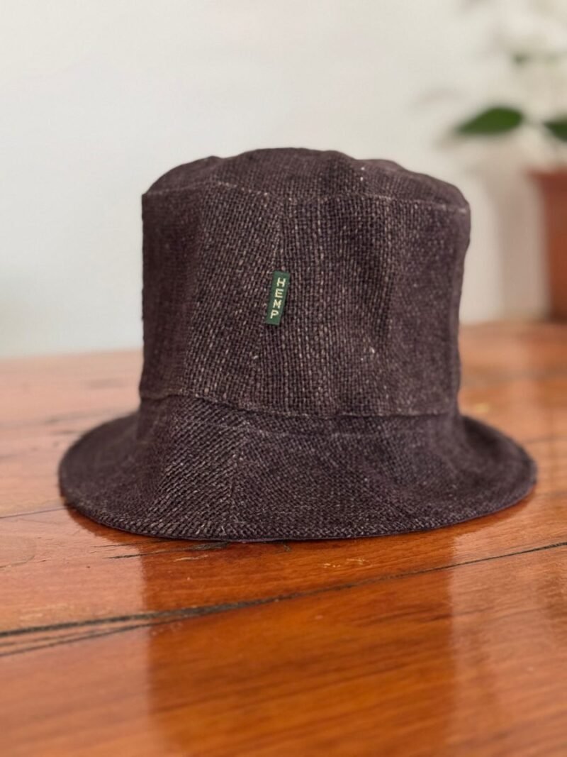 brown bucket hat front