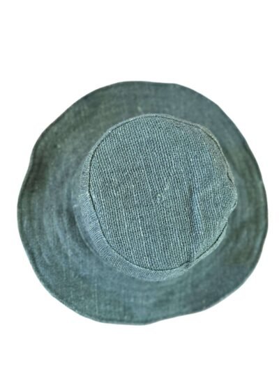 Solid Green Hemp Hat - With Wide Brim for Sun Protection - Image 4