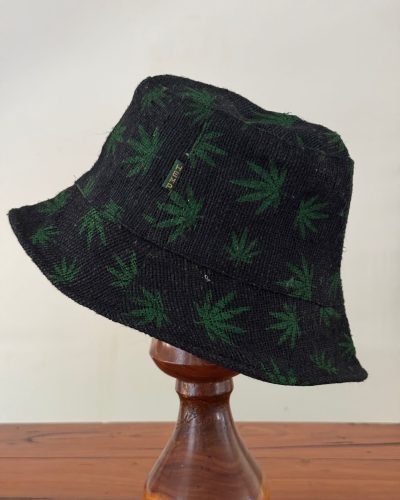 hemp leaf black