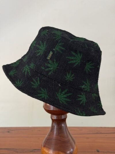 hemp leaf black
