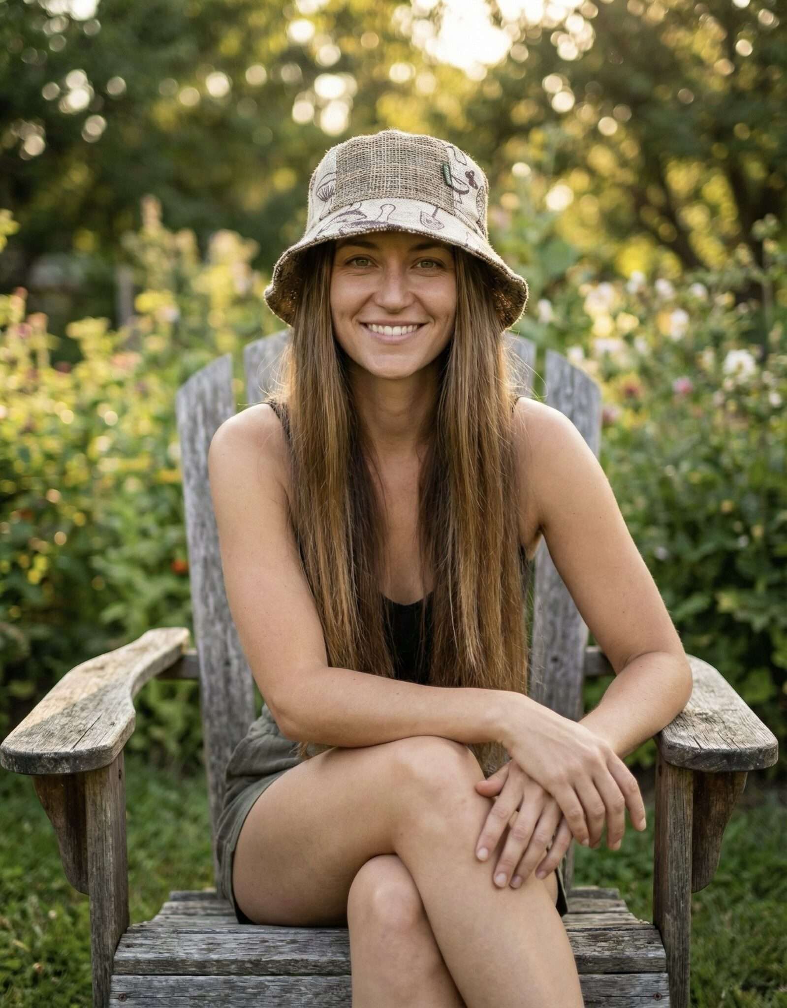 Hemp Bucket hat: Half Mushroom - UV Resistant Summer Hats