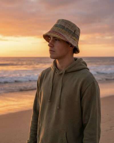 Hemp Bucket hat: Multicolor