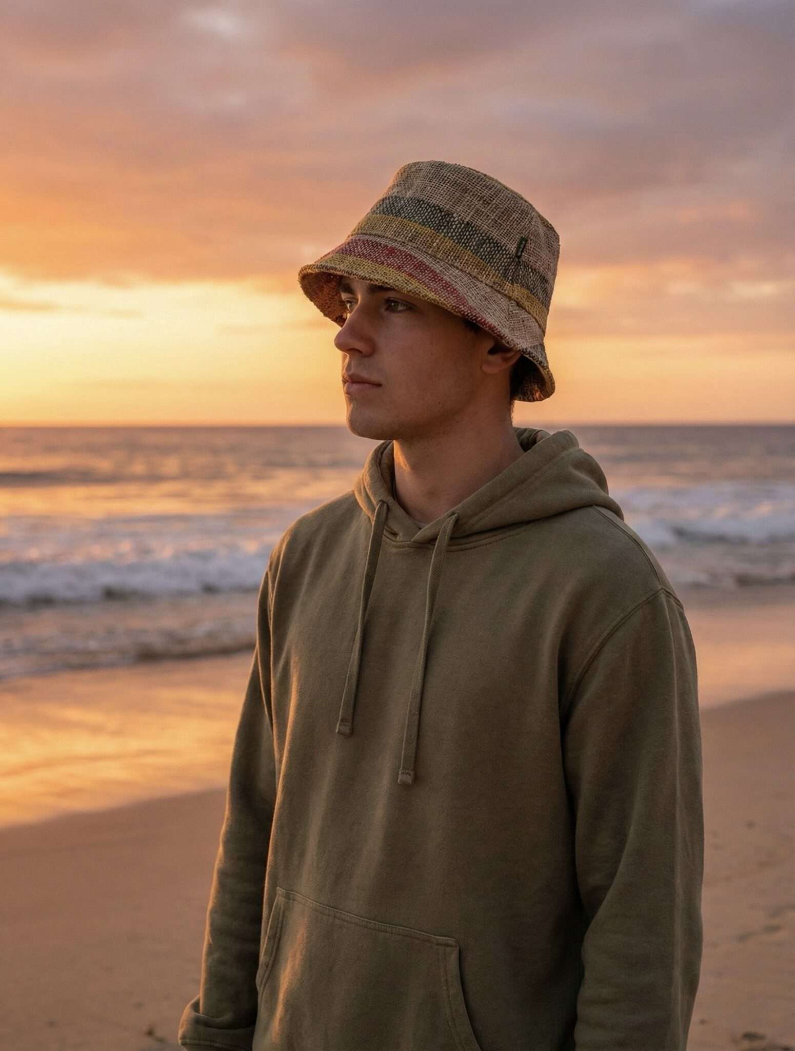 Hemp Bucket hat: Multicolor