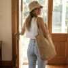 Hemp Bucket hat: Hemp Leaf