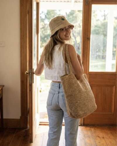 Hemp Bucket hat: Hemp Leaf