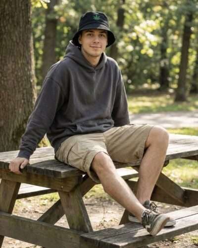 Hemp Bucket hat: Hemp Leaf - Image 2