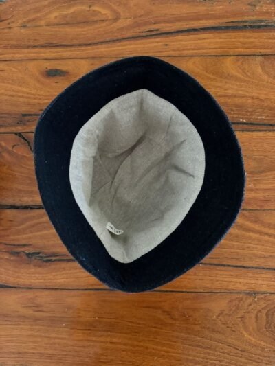 navy blue bucket hat inside