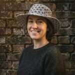 Cobweb Print Hemp Hat - Wide Brim