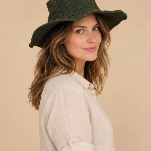 Green KTM Hemp Safari Hat – Wide Brim