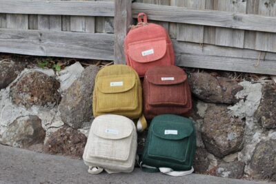 Hempster Buddy Mini Backpack all colors on ground