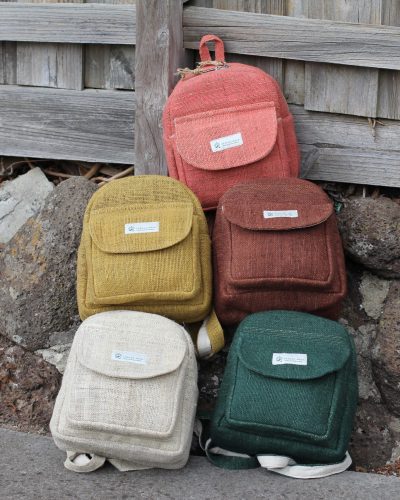 Hempster Buddy Mini Backpack all colors on ground