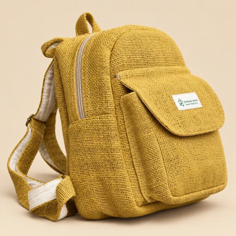 Mustard Hempster Buddy mini hemp backpack Australia