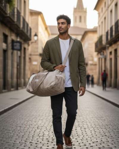 Hemp Duffle Maya Bag | Eco Travel, Gym & Weekend Bag - Image 2