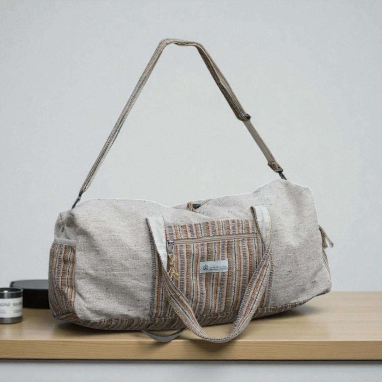 Hemp Duffle Maya Bag | Eco Travel, Gym & Weekend Bag