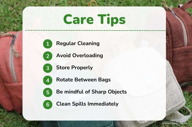 care tips for hemp bags