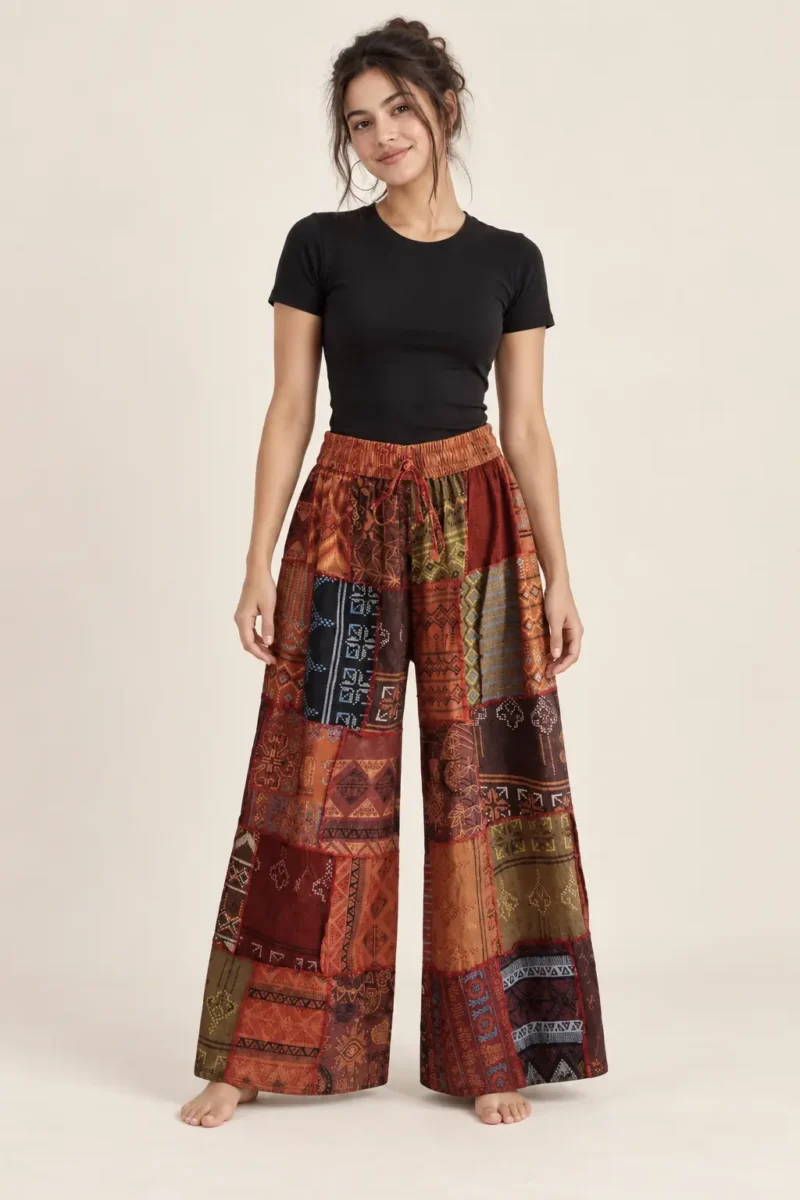boho blaze pants front