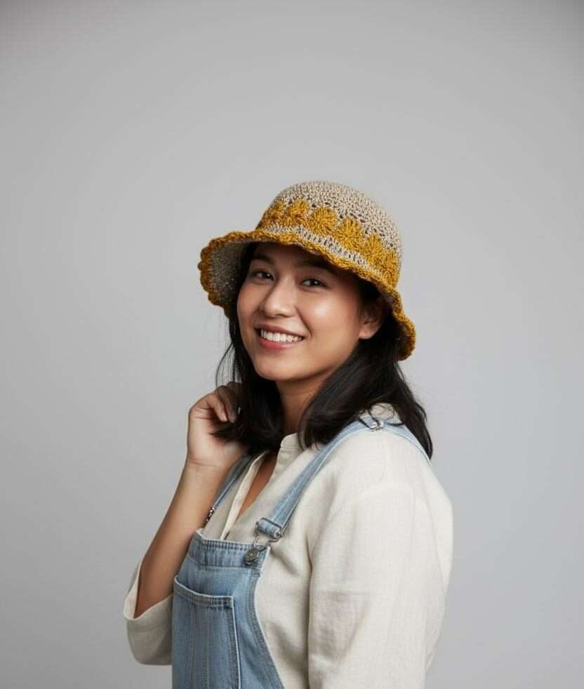 Gurkha Looms Crochet Hat – Yellow