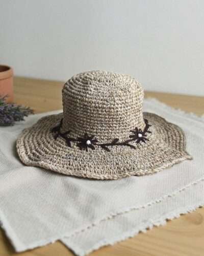 Crochet hat front view