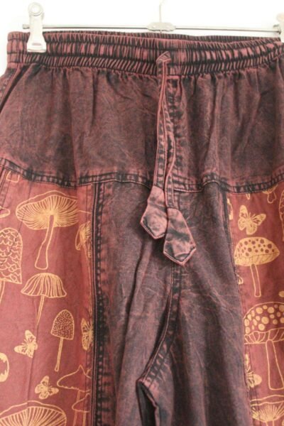 mushroom-printed-trousers drawstring