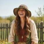 Festival Crochet Hat with Wide Brim - Naturally UV Protective Summer Hat