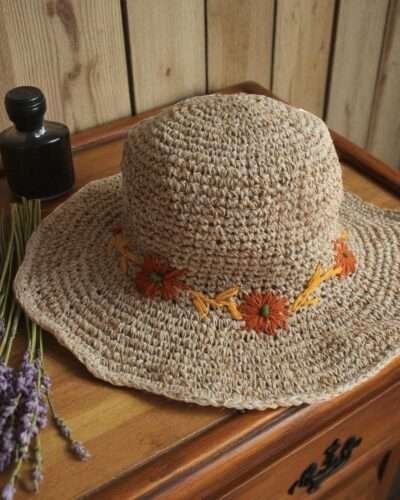 Kumari beige, orange displayed on a table