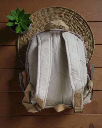 Namaste Mini Hemp Backpack - Ethically Made in Nepal - Image 8