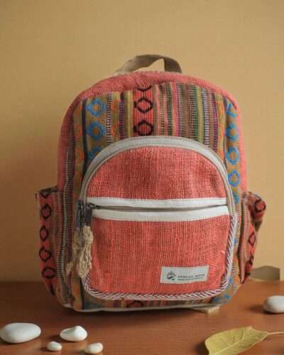 Namaste Mini Hemp Backpack - Ethically Made in Nepal - Image 7