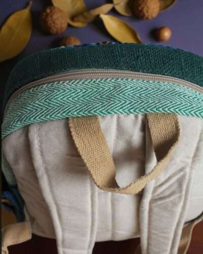 Namaste Mini Hemp Backpack - Ethically Made in Nepal - Image 11