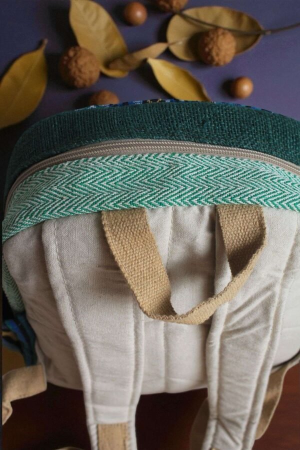 Namaste Mini Hemp Backpack - Ethically Made in Nepal - Image 11