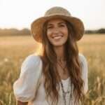 Simple Beige Crochet Hat