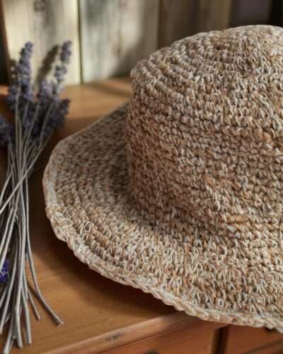 Simple Beige Crochet Hat - Image 5