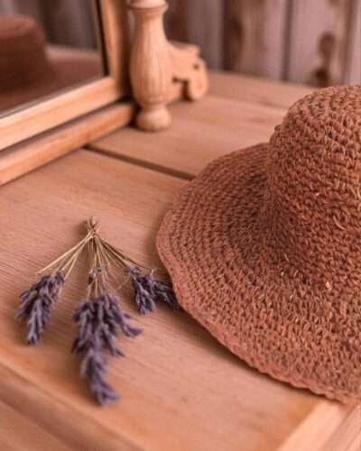 brim detail close-up