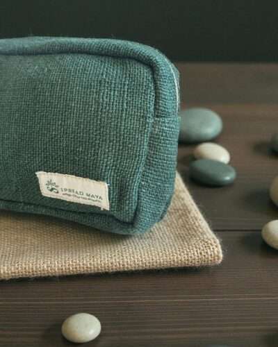 Hemp Travel Pouch – Green - Image 4