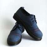 Handmade Blue Hemp Shoes - Eco-Friendly & Vegan