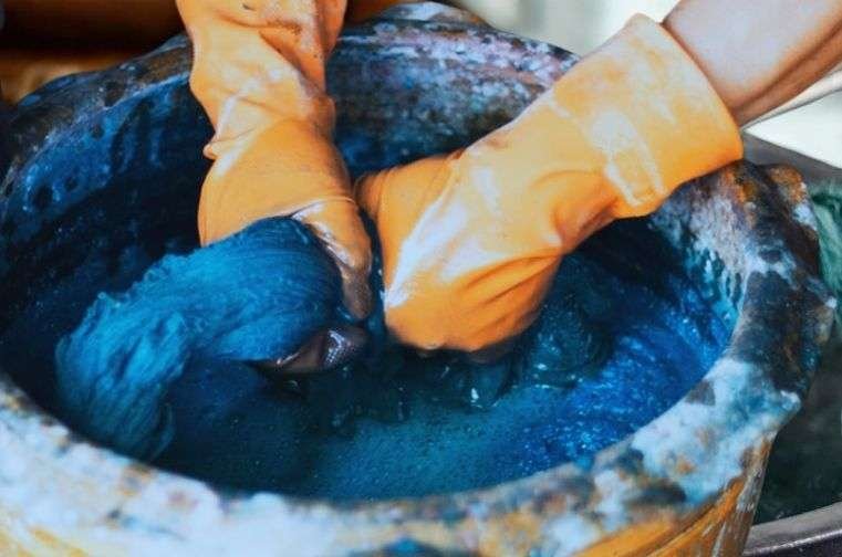 natural dyeing of hemp fiber