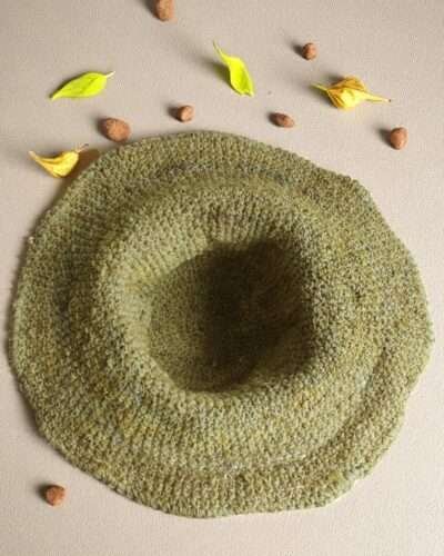 Olive Green Crochet Hat - Image 2