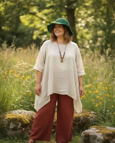 Sage Green Crochet Hat - Adjustable Copper Wire Brim - Made from 100% Hemp